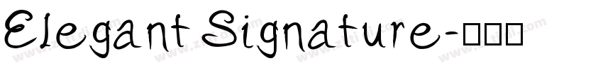 Elegant Signature字体转换